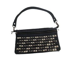 Noatd Shoulder Purse Black With Rhinestones.